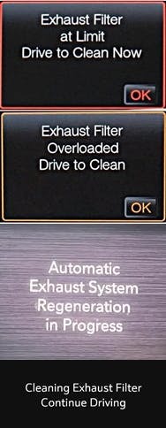 These are all examples of DPF warning lights that can be found in today’s light duty diesel vehicles. These are all examples of DPF warning lights that can be found in today’s light duty diesel vehicles.