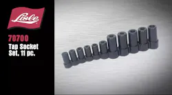 Lisle 70700 Tap Socket Set, 11 pc