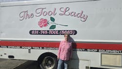 The name 'The Tool Lady' came from Schneider's customers. The name 'The Tool Lady' came from Schneider's customers.