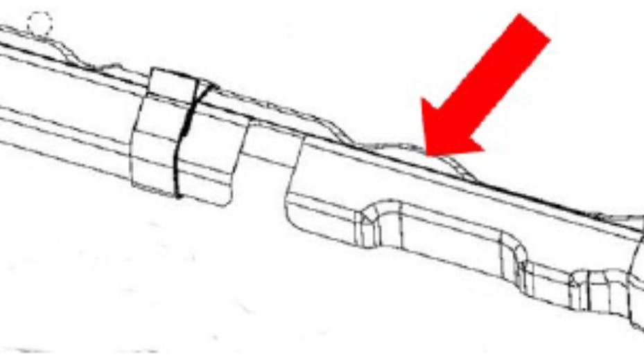 Fuel injector rail cover.
