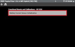 Functional reset and calibrations Functional reset and calibrations