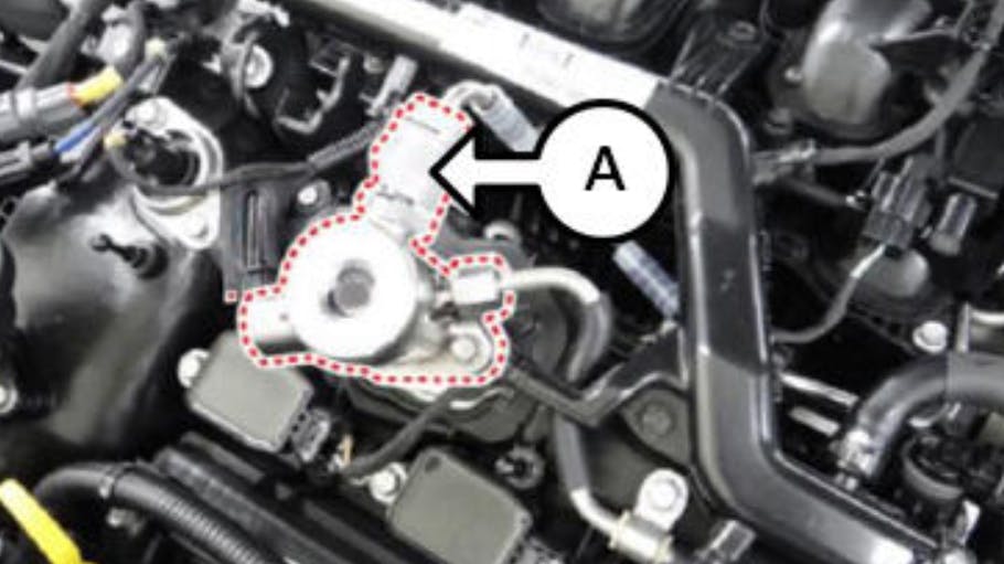 High-pressure fuel pump (HPFP).