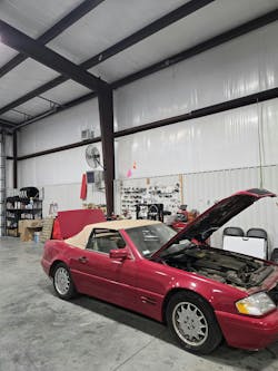 Figure 7 — Putting flags on your tool carts helps to keep them visible all around the shop, even when vehicles or other obstacles may 'hide' them. Figure 7 — Putting flags on your tool carts helps to keep them visible all around the shop, even when vehicles or other obstacles may 'hide' them.
