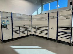 It may not be as striking as a line of boxes 20' long, but the corner setup has increased Hess' daily productivity. It may not be as striking as a line of boxes 20' long, but the corner setup has increased Hess' daily productivity.