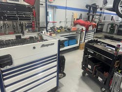 This isn't even Hess' full collection of carts, boxes, and worktables -- he's got another 84' EPIQ at home. This isn't even Hess' full collection of carts, boxes, and worktables -- he's got another 84' EPIQ at home.