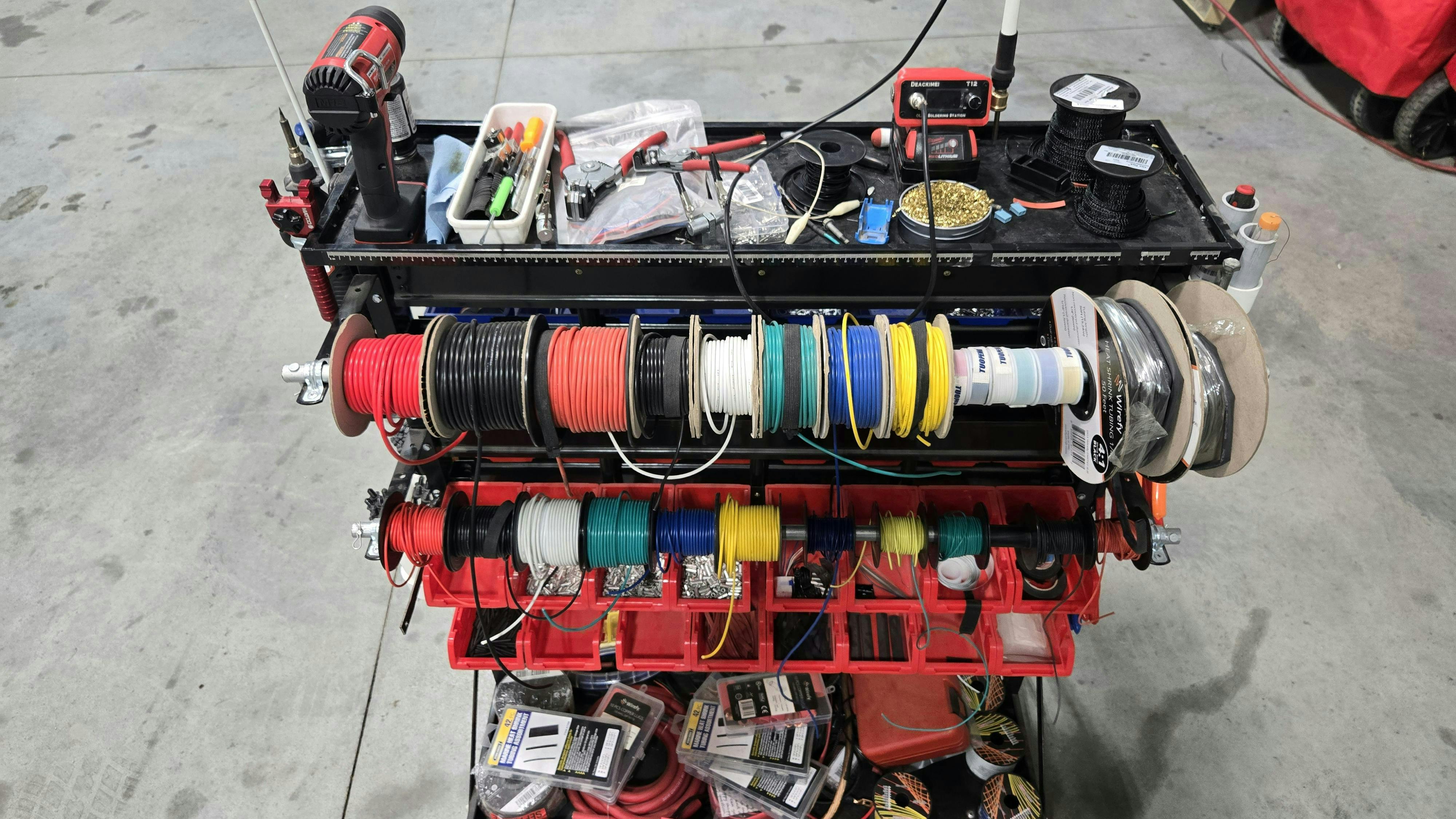 Wiring diagnostic and repair cart