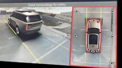The red box may appear and no audible park distance warning is heard. The cause may be over-inflated tires.