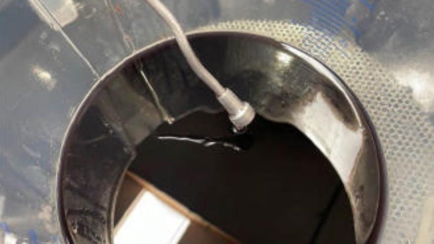 Check the fluid with a clean magnet.