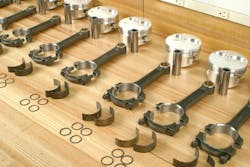 Once bearing oil clearances have been checked and established, keep all bearings organized in their respective locations. This is especially important if you have discovered slight deviations where thinner/thicker bearings are required. Once bearing oil clearances have been checked and established, keep all bearings organized in their respective locations. This is especially important if you have discovered slight deviations where thinner/thicker bearings are required.