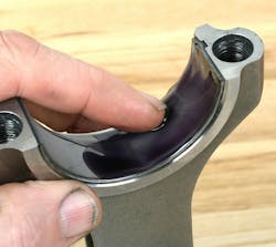 Apply oil or assembly lube to the exposed bearing surfaces once bearings have been final-installed, just prior to engine assembly. Apply oil or assembly lube to the exposed bearing surfaces once bearings have been final-installed, just prior to engine assembly.