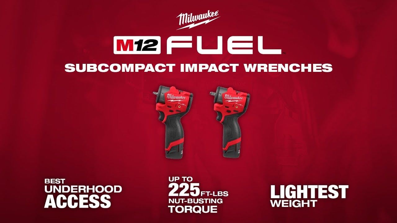 M12 FUEL&trade; 1/4' & 3/8' Subcompact Impact Wrench w/ Friction Ring | 3048 & 3049