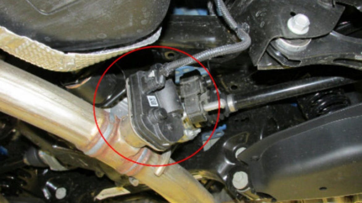 Example of a mechanically operated exhaust valve.