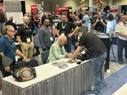 Wrestling icon Ric Flair made an appearance at the Streamlight booth to sign items and drop the occasional 'Woo!' for fans. Wrestling icon Ric Flair made an appearance at the Streamlight booth to sign items and drop the occasional 'Woo!' for fans.
