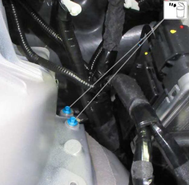 Remove and discard the fasteners for ground G108.