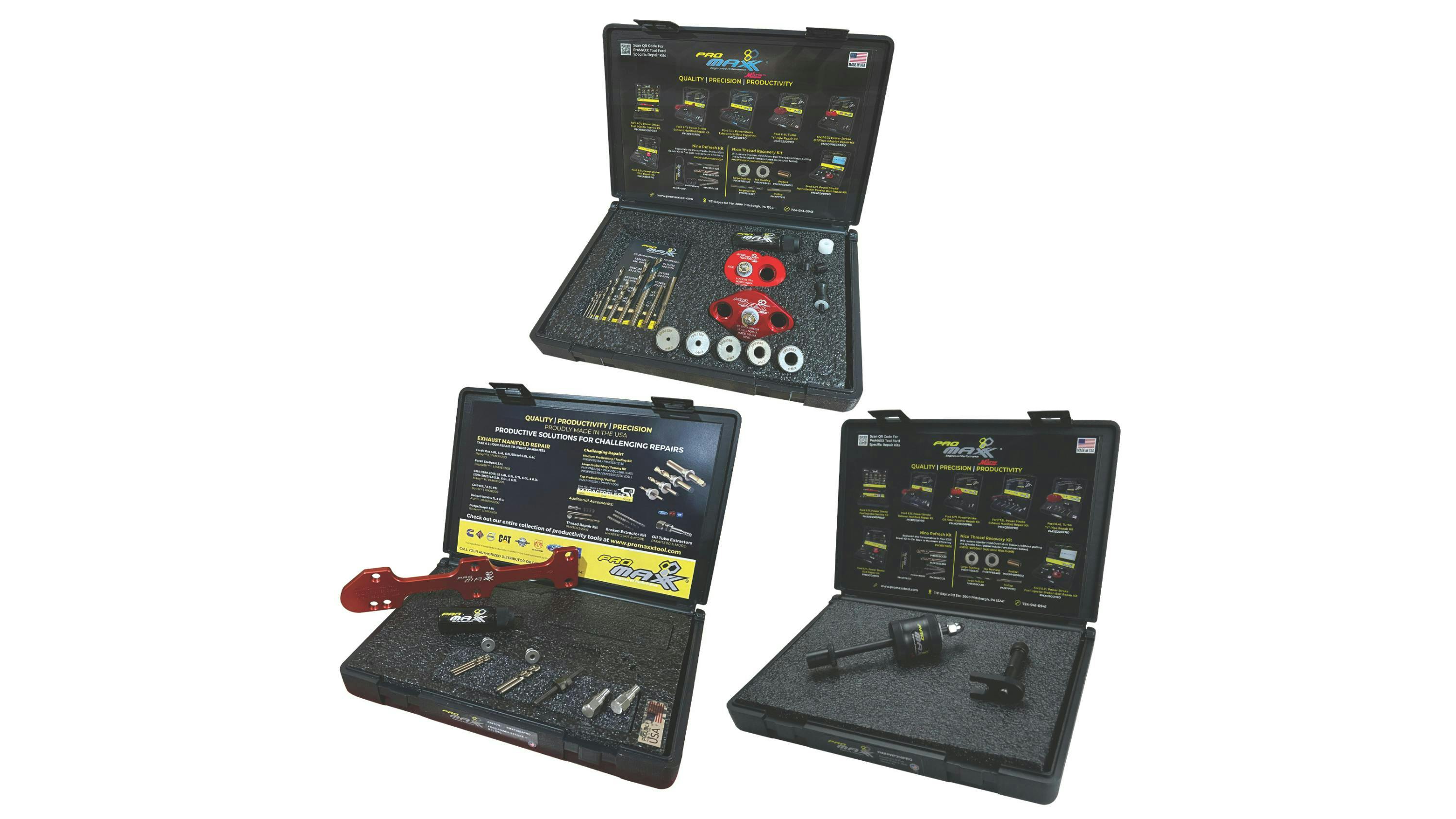 ProMAXX Tool by Milton Ford 6.7L Power Stroke 3-Kit Combo, No. PMXPST555PRO