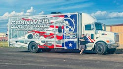 Neugebauer was excited to upgrade to a bigger truck with more room for inventory. Neugebauer was excited to upgrade to a bigger truck with more room for inventory.