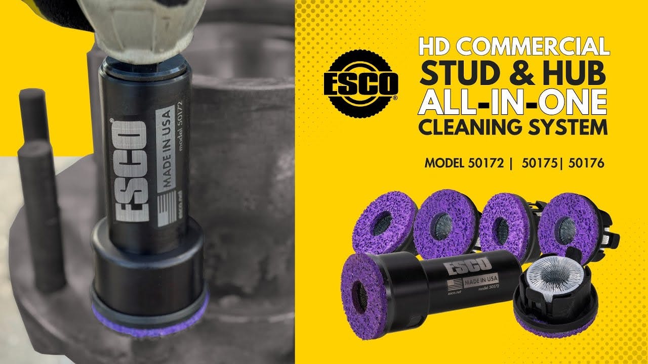 ESCO HD Commercial Stud & Hub Cleaning System &ndash; Fast, Safe & Professional Wheel Prep