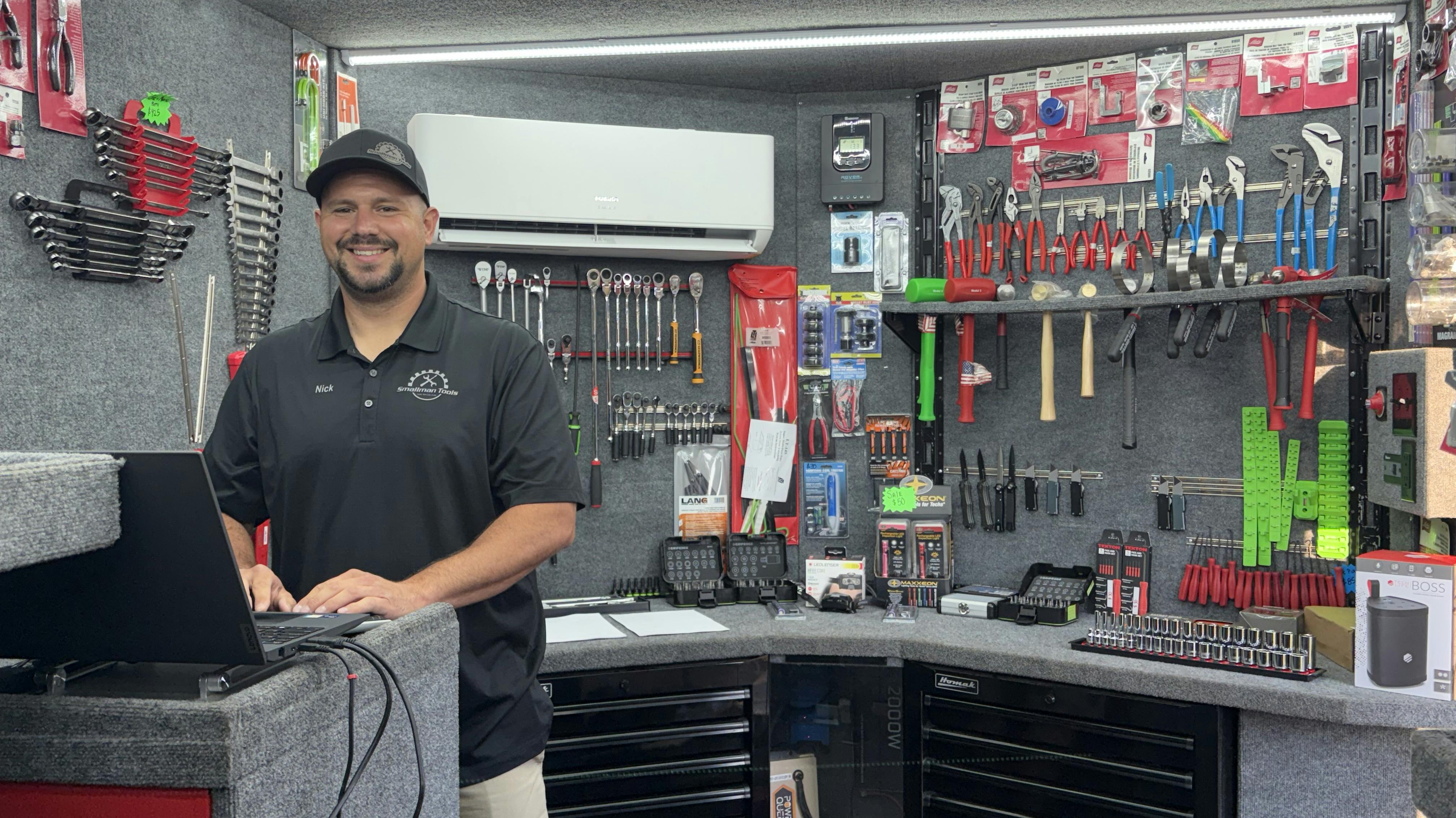 Nick Smalley, owner of Smallman Tools.