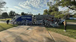 Neugebauer and his brother have given away dozens and dozens of bikes to local children, but they're preparing to give away hundreds in the coming holidays.