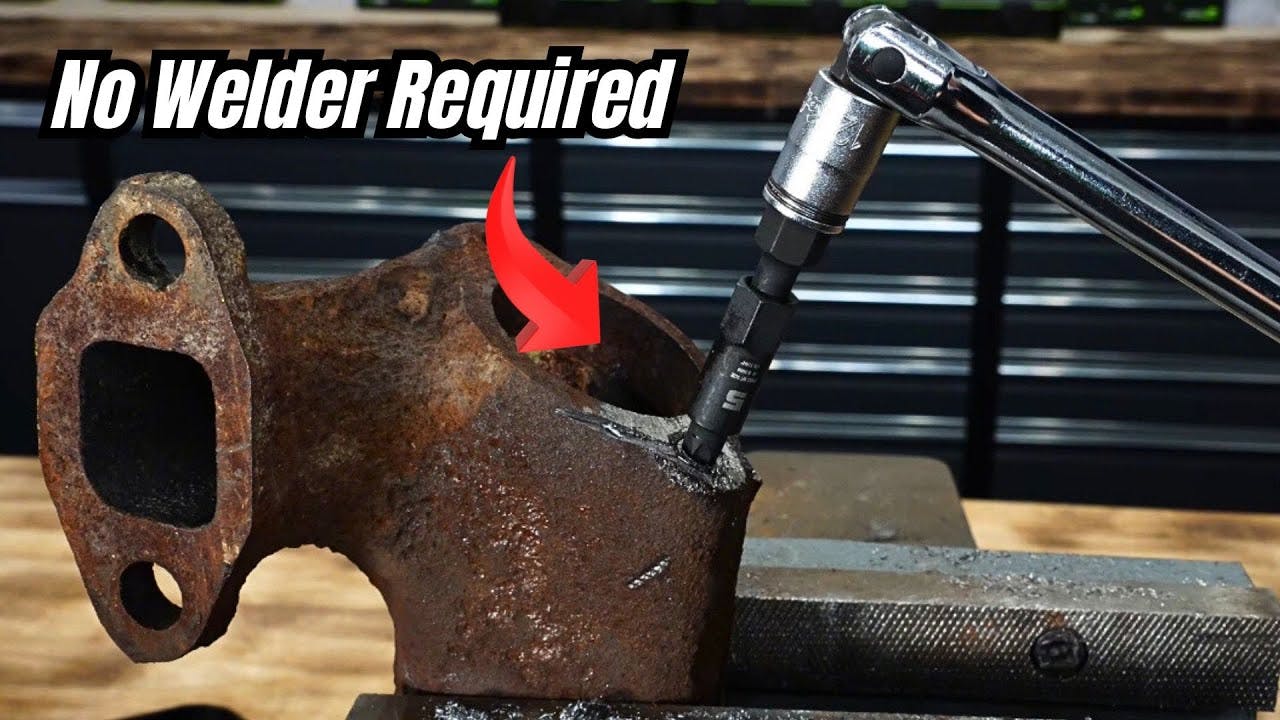 How to Remove an Exhaust Manifold Stud that Broke Off FLUSH with a GripEdge Broken Bolt Extractor!