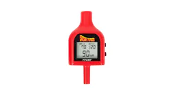a red plastic tool with a small LCD screen, magnetic tip, and labels that say Power Probe and PPAMP on the tool