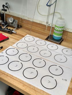 While file-to-fit rings may be gapped using the same cylinder bore, for optimum fit, check and gap rings for each individual cylinder and organize all rings for cylinder location. While file-to-fit rings may be gapped using the same cylinder bore, for optimum fit, check and gap rings for each individual cylinder and organize all rings for cylinder location.