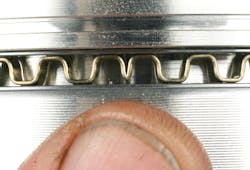 Example of a properly installed expender ring. Example of a properly installed expender ring.