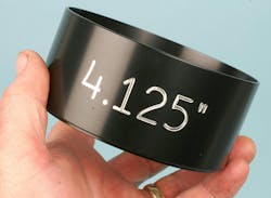 Ring compressor tools are available in various styles. The preferred is the billet style, which features a tapered inner diameter and is sized for a specific bore diameter. Ring compressor tools are available in various styles. The preferred is the billet style, which features a tapered inner diameter and is sized for a specific bore diameter.