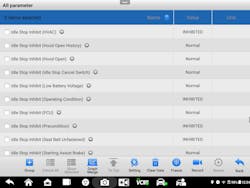 This scan tool data from a 2023 Honda shows the various conditions that can inhibit the Idle Stop (Start-Stop) system. In this example, the system is currently inhibited due to HVAC demand, operating conditions, precondition status, and seatbelt status. These inputs don't set DTCs but will prevent the engine from shutting off. Reviewing this data is essential during diagnostics when there are no trouble codes but the system fails to activate. This scan tool data from a 2023 Honda shows the various conditions that can inhibit the Idle Stop (Start-Stop) system. In this example, the system is currently inhibited due to HVAC demand, operating conditions, precondition status, and seatbelt status. These inputs don't set DTCs but will prevent the engine from shutting off. Reviewing this data is essential during diagnostics when there are no trouble codes but the system fails to activate.