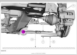 Make sure to consult repair information to not only determine the proper measurement, but also the proper measurement procedure. In the instance of the 5th Generation Ford Explorer, there is actually two measurements (3 and 2) taken and then Ride Height= 3–2 Make sure to consult repair information to not only determine the proper measurement, but also the proper measurement procedure. In the instance of the 5th Generation Ford Explorer, there is actually two measurements (3 and 2) taken and then Ride Height= 3–2