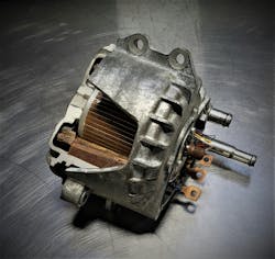 Figure 4: GM eAssist Induction Motor uses no magnets. Figure 4: GM eAssist Induction Motor uses no magnets.