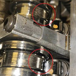 The intake cam lobes were significantly worn, and the reason for the driveability concern. Under higher rpm, the cylinders of bank #1 starved for air and created the misfire. This caused the P0300 to be stored. The intake cam lobes were significantly worn, and the reason for the driveability concern. Under higher rpm, the cylinders of bank #1 starved for air and created the misfire. This caused the P0300 to be stored.