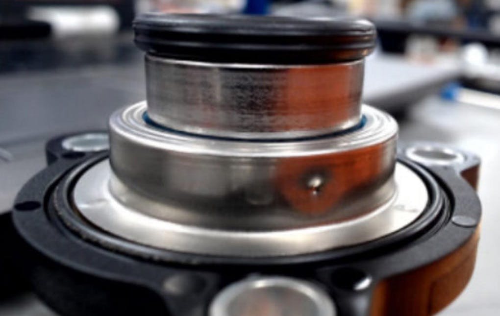 Example of the charge air bypass valve fully extended (closed position).