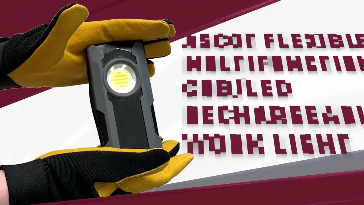 Ascot Flexible Multifunction COB/LED Rechargeable Work Light