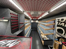 Tool trailer interior Tool trailer interior