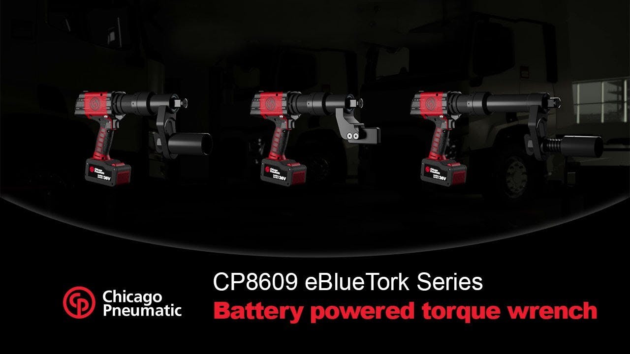 CP8609 eBlueTork series &ndash; Battery powered torque wrench for heavy truck and bus maintenance