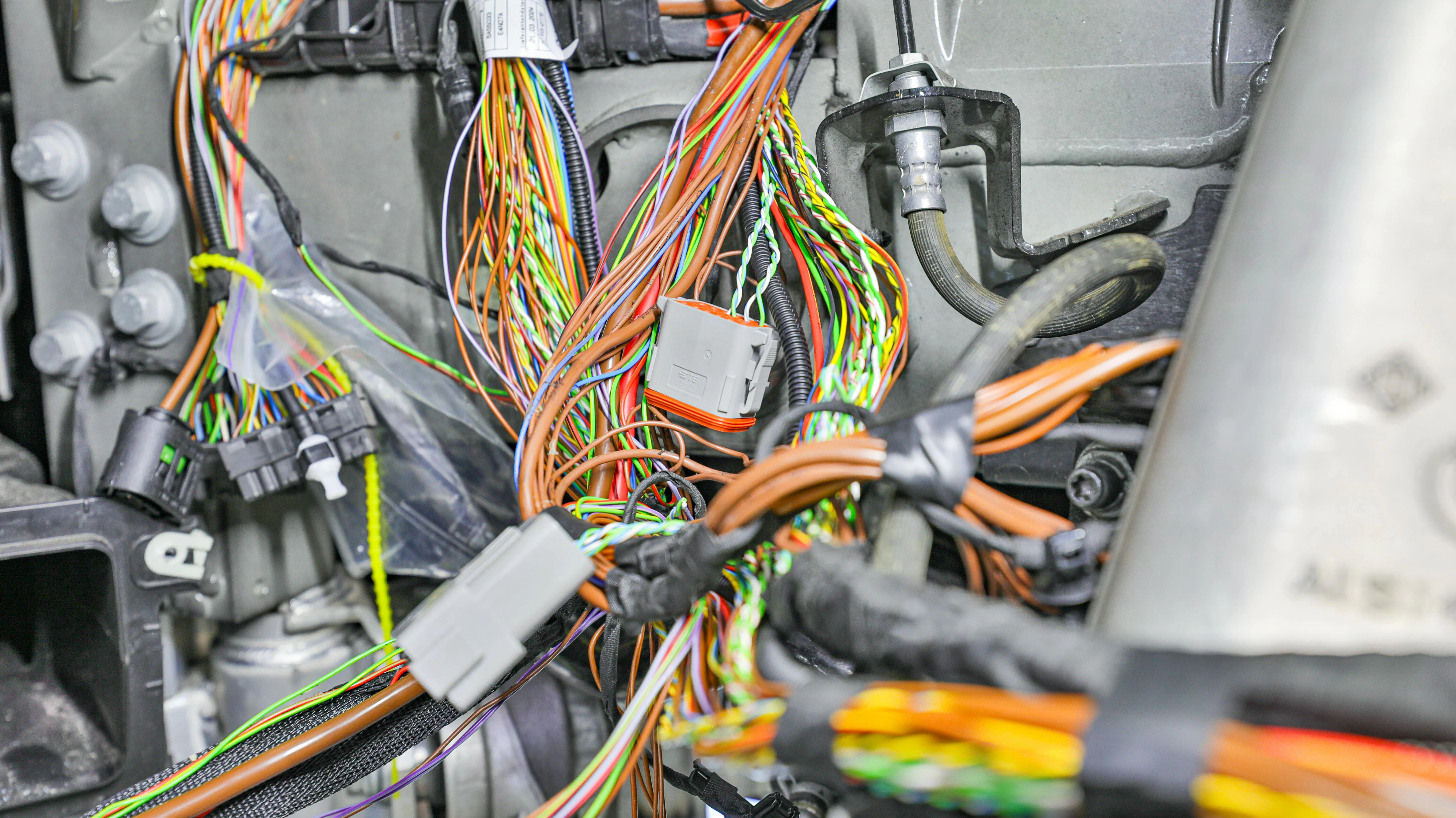 Figure 4 &mdash; Modern vehicle network wiring