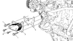 Engine oil cooler gasket (#4). Engine oil cooler gasket (#4).