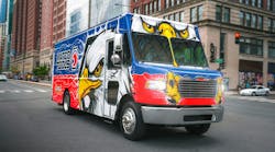 a Matco Tools branded tool truck on a rural road a Matco Tools branded tool truck on a rural road