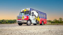 a Matco Tools branded tool truck parked outdoors a Matco Tools branded tool truck parked outdoors