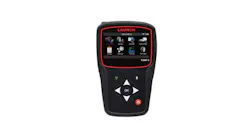 a black and red TPMS sensor