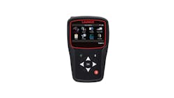 a black and red TPMS sensor a black and red TPMS sensor