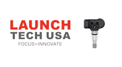 the Launch Tech USA logo next to a TPMS sensor