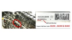 Fuel rail Julian date example. Fuel rail Julian date example.