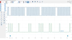 This correlation capture represents what a known-good capture displays. Unfortunately, the shop that repaired the wiring failed to capture this same correlation waveform after the repair. Although this capture is not from the subject vehicle, its characteristics would be identical and sufficient for the PCM to leverage as a proper signal input. This correlation capture represents what a known-good capture displays. Unfortunately, the shop that repaired the wiring failed to capture this same correlation waveform after the repair. Although this capture is not from the subject vehicle, its characteristics would be identical and sufficient for the PCM to leverage as a proper signal input.