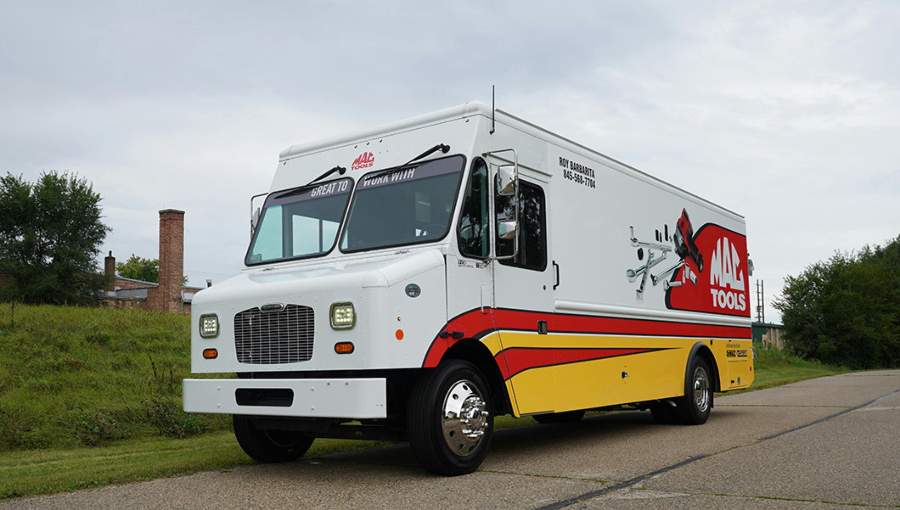 Get creative with how you take up space on your truck, keep in mind comfortability as you put up your inventory.