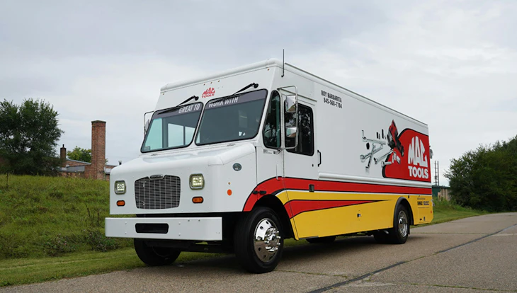 Get creative with how you take up space on your truck, keep in mind comfortability as you put up your inventory.