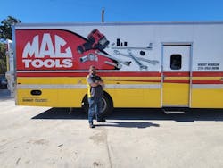 Robert Robinson in front of his truck Robert Robinson in front of his truck