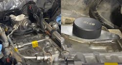 When replacing a GDI high-pressure fuel pump, always follow service information, ensure the camshaft is on the flat (base circle), and torque the pump and fuel line fasteners to specification. On many GM engines, a special tool sits flush with the cover to confirm the correct cam position before installation. When replacing a GDI high-pressure fuel pump, always follow service information, ensure the camshaft is on the flat (base circle), and torque the pump and fuel line fasteners to specification. On many GM engines, a special tool sits flush with the cover to confirm the correct cam position before installation.