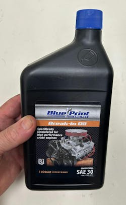 Depending on the application, a straight 30W break-in oil may be recommended. A dedicated break-in oil that features a high ZDDP formula (a high-pressure lubricant) will help to protect flat tappet cams and lifters. Even a roller-cam-equipped engine can benefit, especially if high-strength valve springs are present. Modern engines may require lighter cold viscosity ratings, such as 5W-20, to more quickly deliver oil to small oil orifices/passages for cam phasers, etc. If in doubt, for many of today’s production engines, it may be preferred to simply use the oil specified in the owner’s manual. Depending on the application, a straight 30W break-in oil may be recommended. A dedicated break-in oil that features a high ZDDP formula (a high-pressure lubricant) will help to protect flat tappet cams and lifters. Even a roller-cam-equipped engine can benefit, especially if high-strength valve springs are present. Modern engines may require lighter cold viscosity ratings, such as 5W-20, to more quickly deliver oil to small oil orifices/passages for cam phasers, etc. If in doubt, for many of today’s production engines, it may be preferred to simply use the oil specified in the owner’s manual.